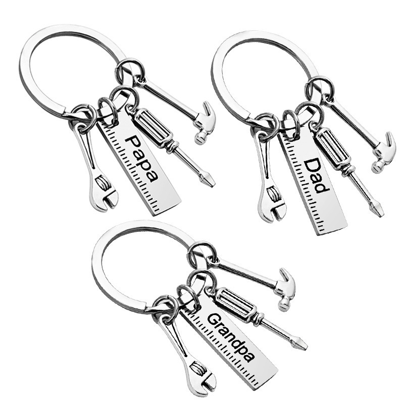 Heavy Equipment Key Ring - Keychain Mini Tools Set AlloyScrew Driver