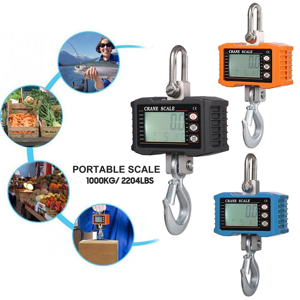 Heavy Equipment Battery - 1000kg Digital Hanging Scale Portable Heavy