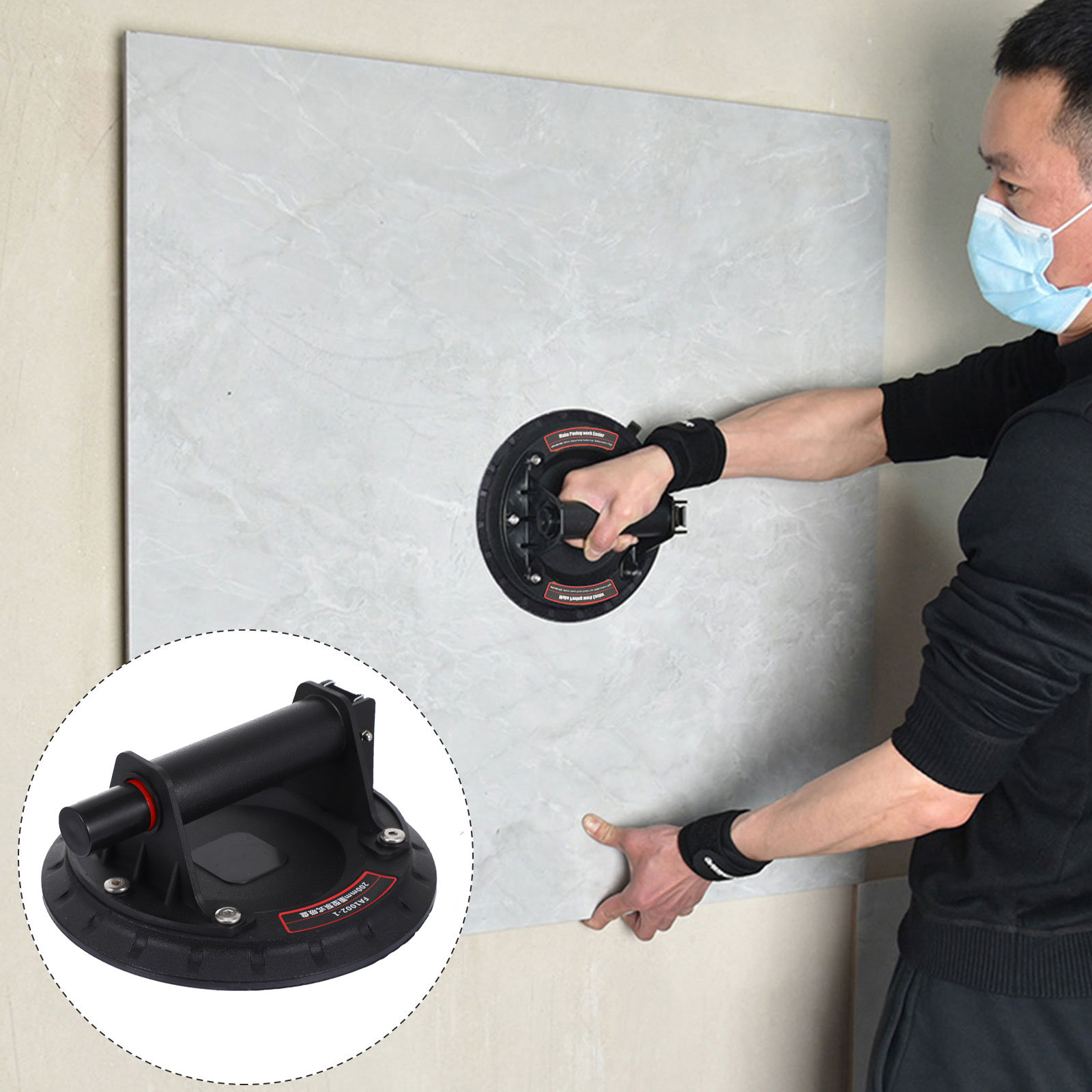 Vacuum Suction Cup Lifter - Glass Suction Cup Heavy Duty Handheld