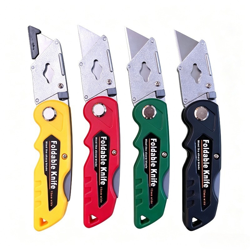 Heavy Equipment Blade - Foldable Utility Knife, Replaceable Blade, Heavy
