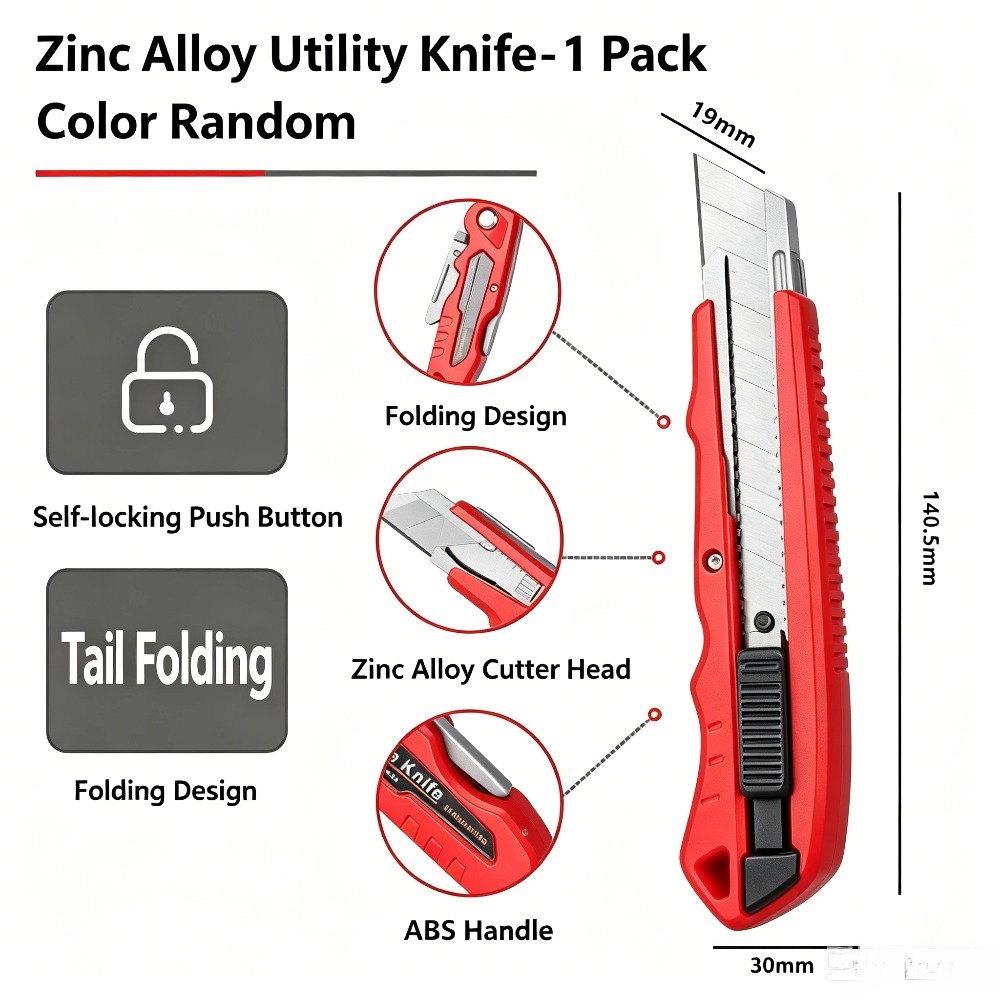 Heavy Equipment Blade - Foldable Utility Knife Replaceable Blade Heavy