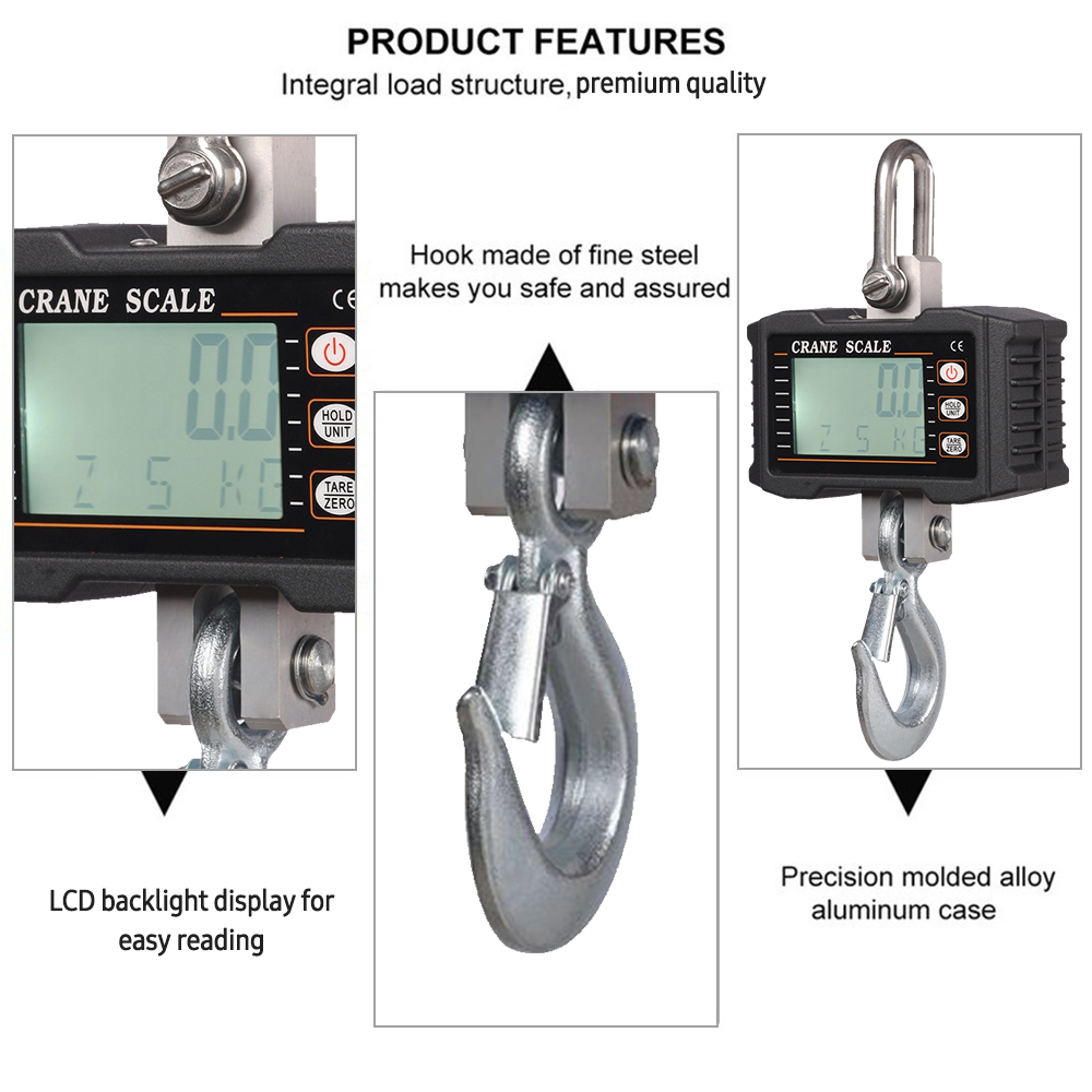 1000kg Digital Hanging Scale P - Heavy Equipment Battery 评论和价格