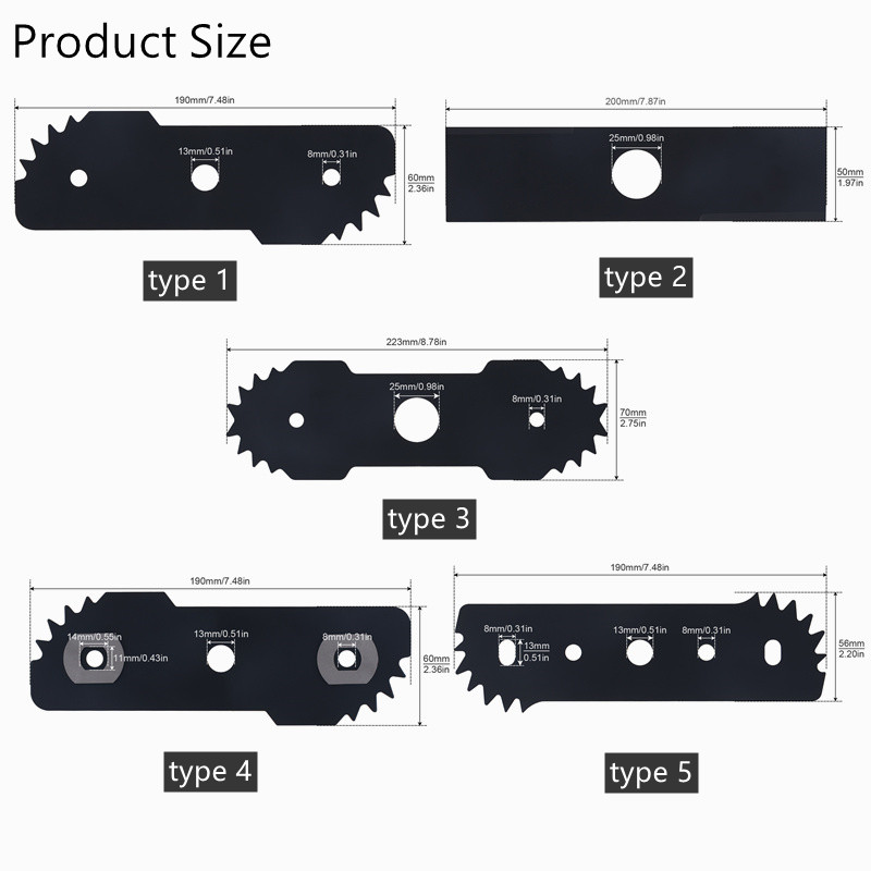2PCS Edger Blade Electric Grin - Heavy Equipment Blade 评论和价格