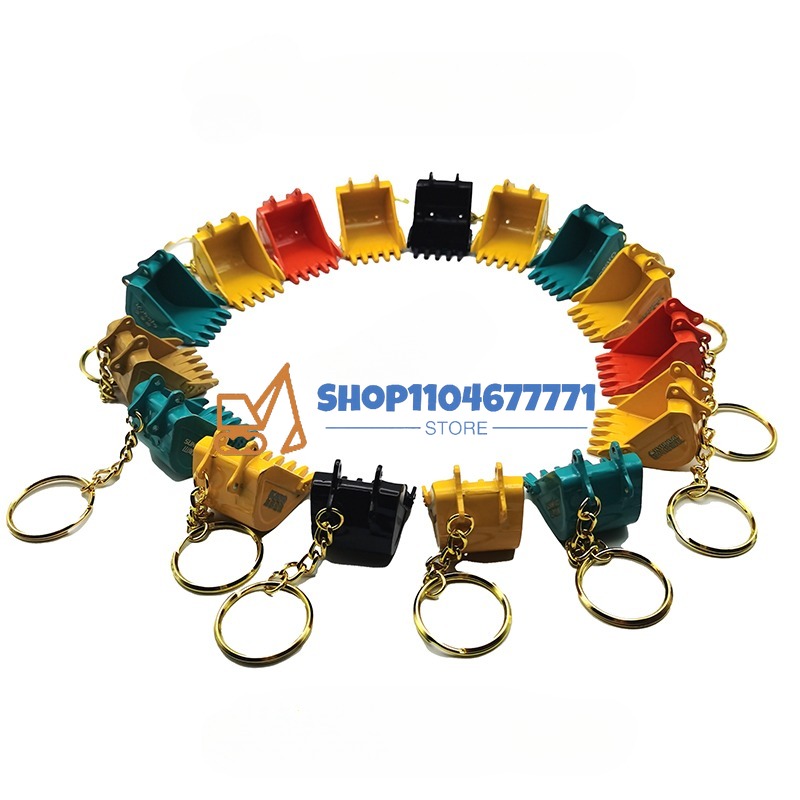 With Bucket Key Chain for Kobe - Heavy Equipment Key Ring 评论和价格