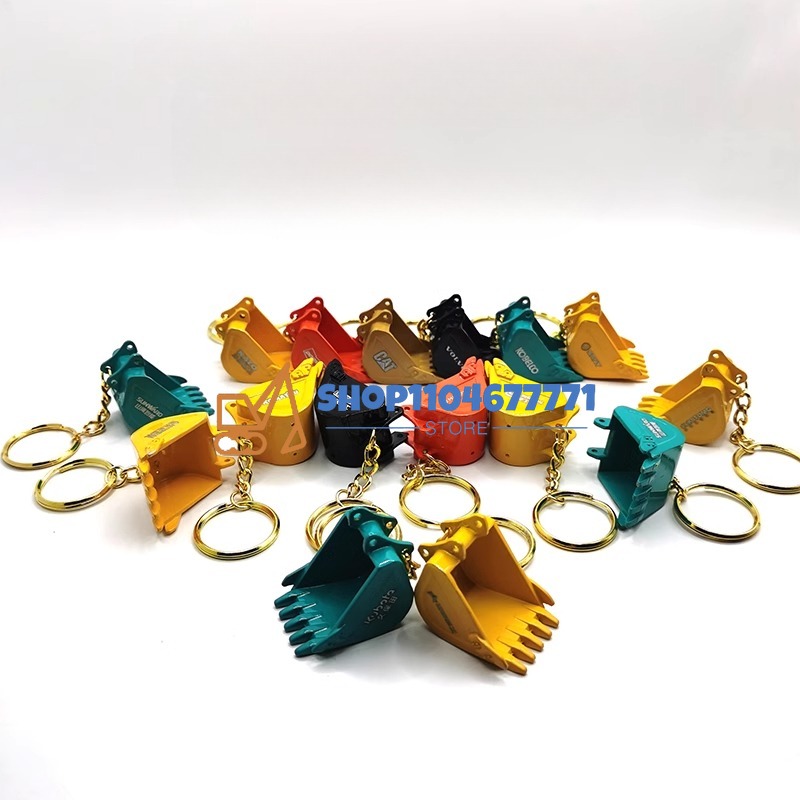 With Bucket Key Chain for Kobe - Heavy Equipment Key Ring 评论和价格