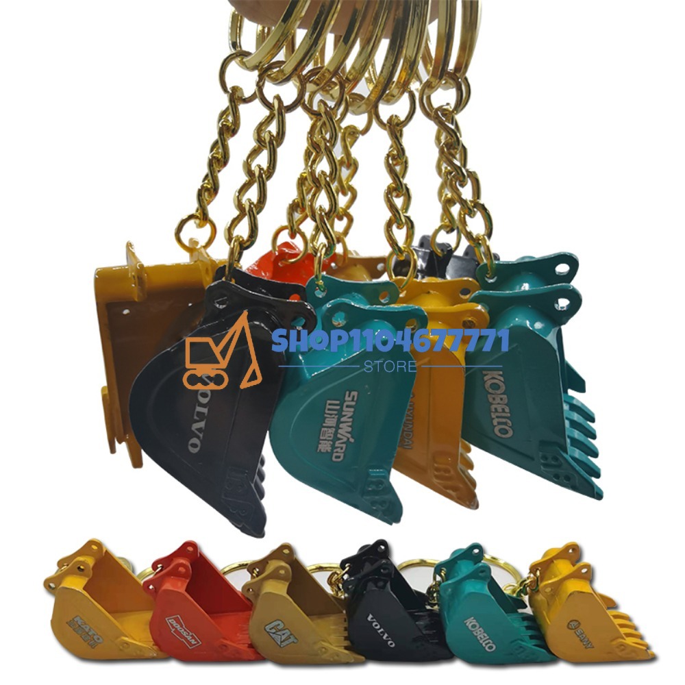 With Bucket Key Chain for Kobe - Heavy Equipment Key Ring 评论和价格