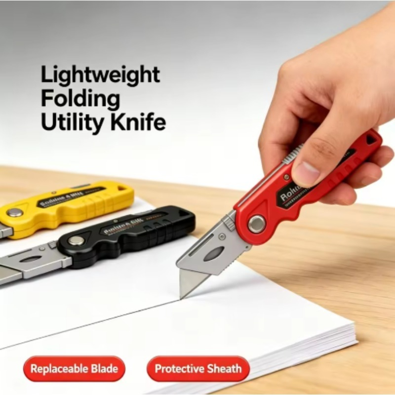 Foldable Utility Knife, Replac - Heavy Equipment Blade 评论和价格