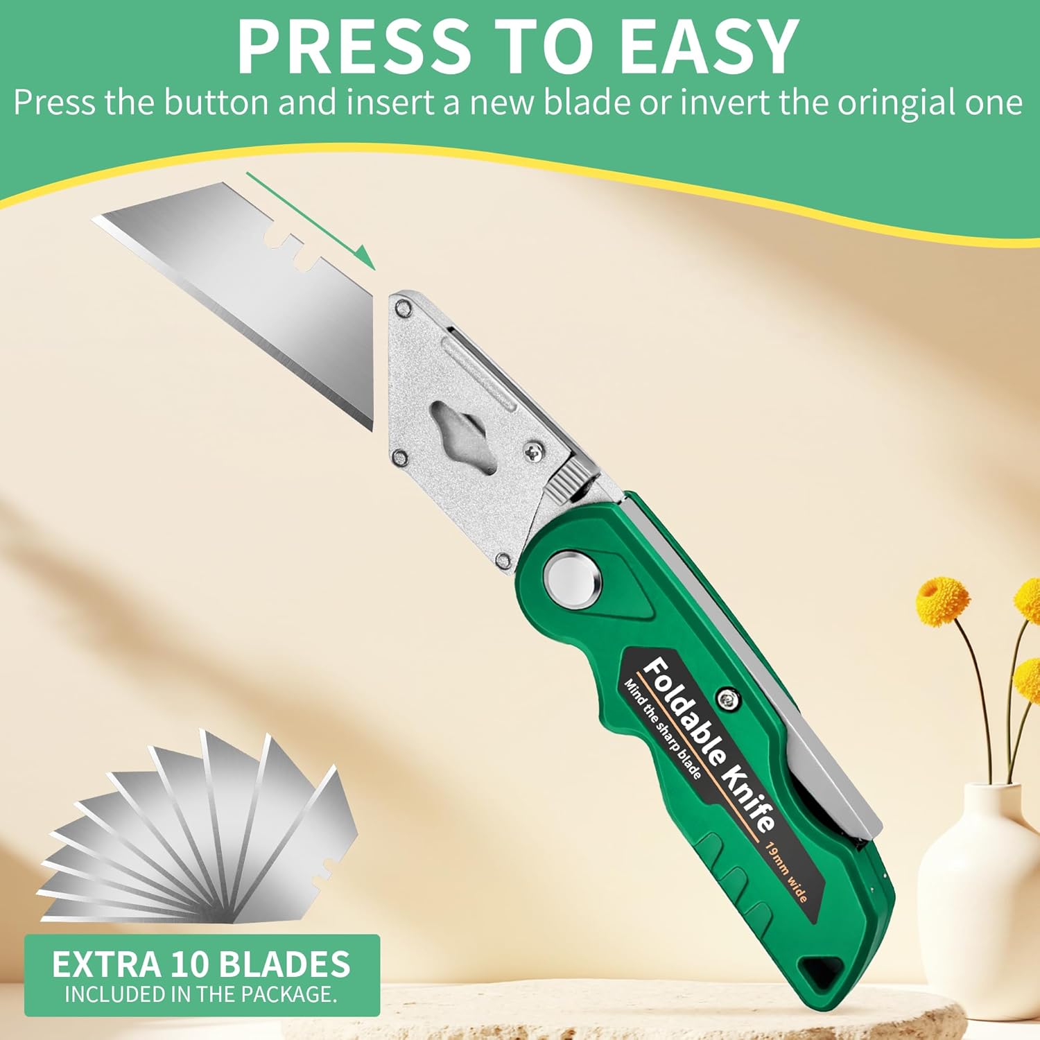 Kitchen Box Cutter,4-Pack Fold - Heavy Equipment Blade 评论和价格