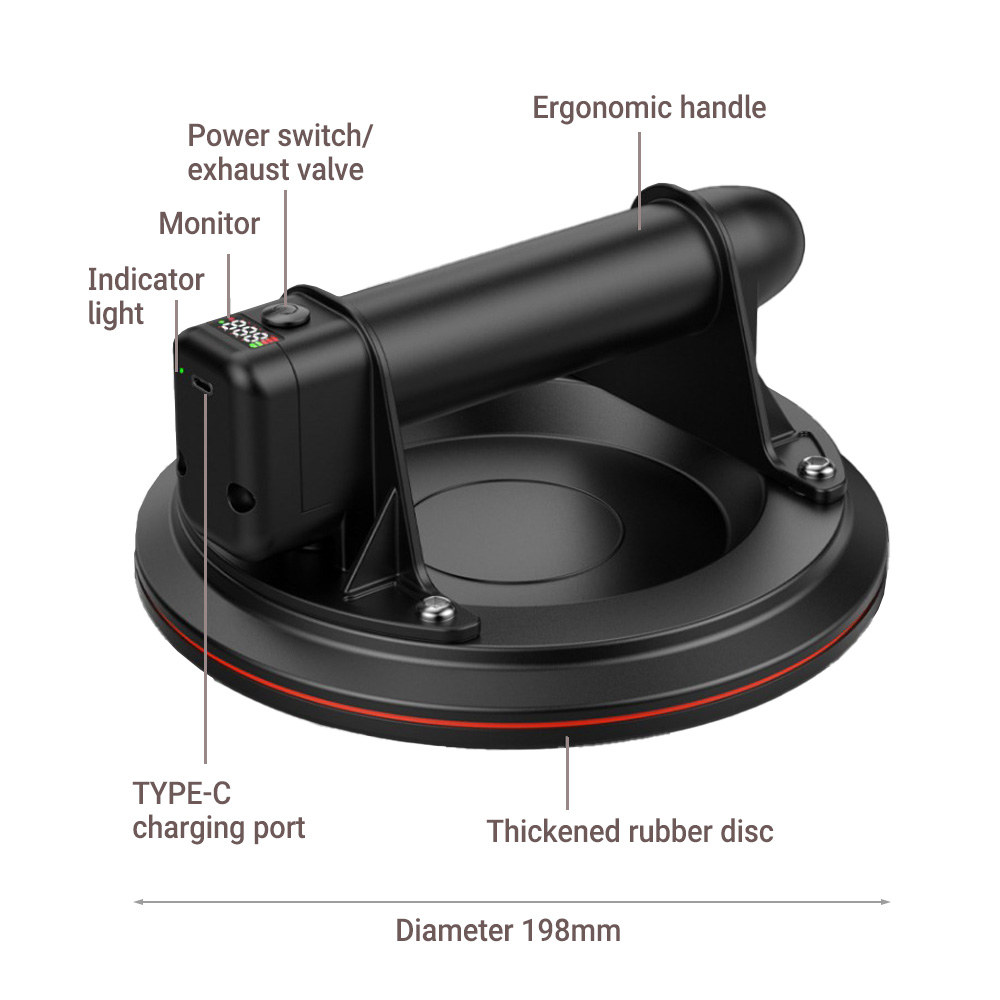 Electric Vacuum Suction Cup 8  - Vacuum Suction Cup Lifter 评论和价格